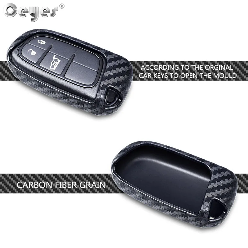 Car carbon fiber key cover for JEEP (3)