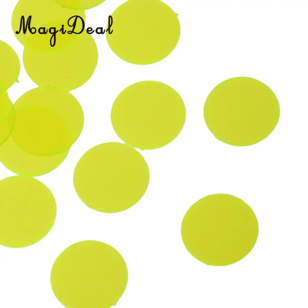 MagiDeal 100Pcs/Pack 3/4 Inch Plastic Bingo Chips Translucent Design for Classroom Carnival Bingo Games Funny Party Club Acce 