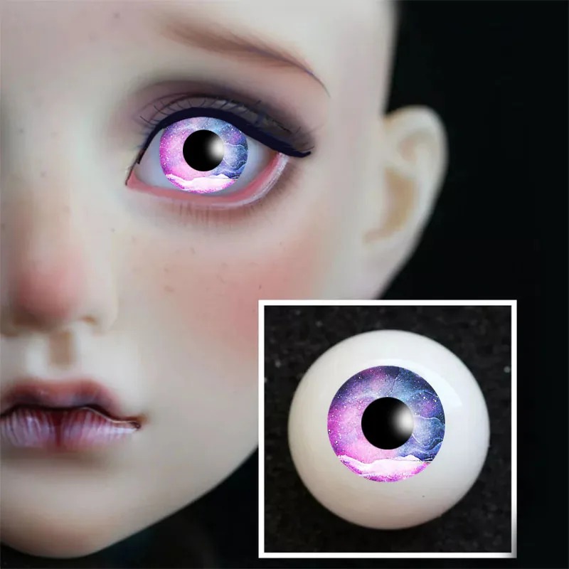Кукла BJD eyes 10 12 14 16 18 20 22 мм акриловая ручная работа без накладок розовая синяя