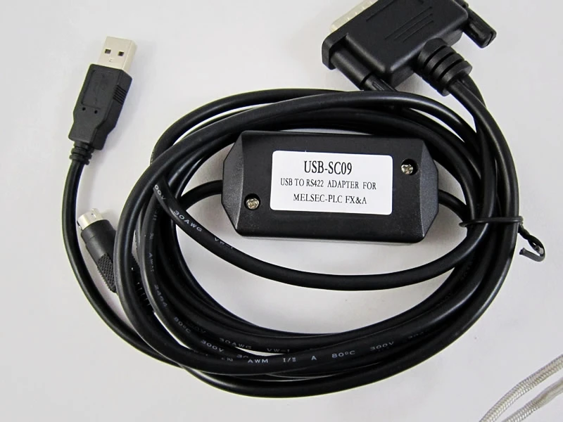 MELSEC PLC Programming Cable FX Series USB to RS422 Adapter BlastCase Replacement for PLC Cable USB-SC09 Mitsubishi A Series MELSEC PLC Programming Cable FX Series USB to RS422 Adapter BlastCase Replacement for PLC Cable USB-SC09 Mitsubishi A Series