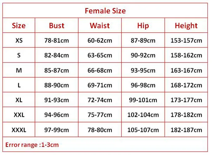 women size