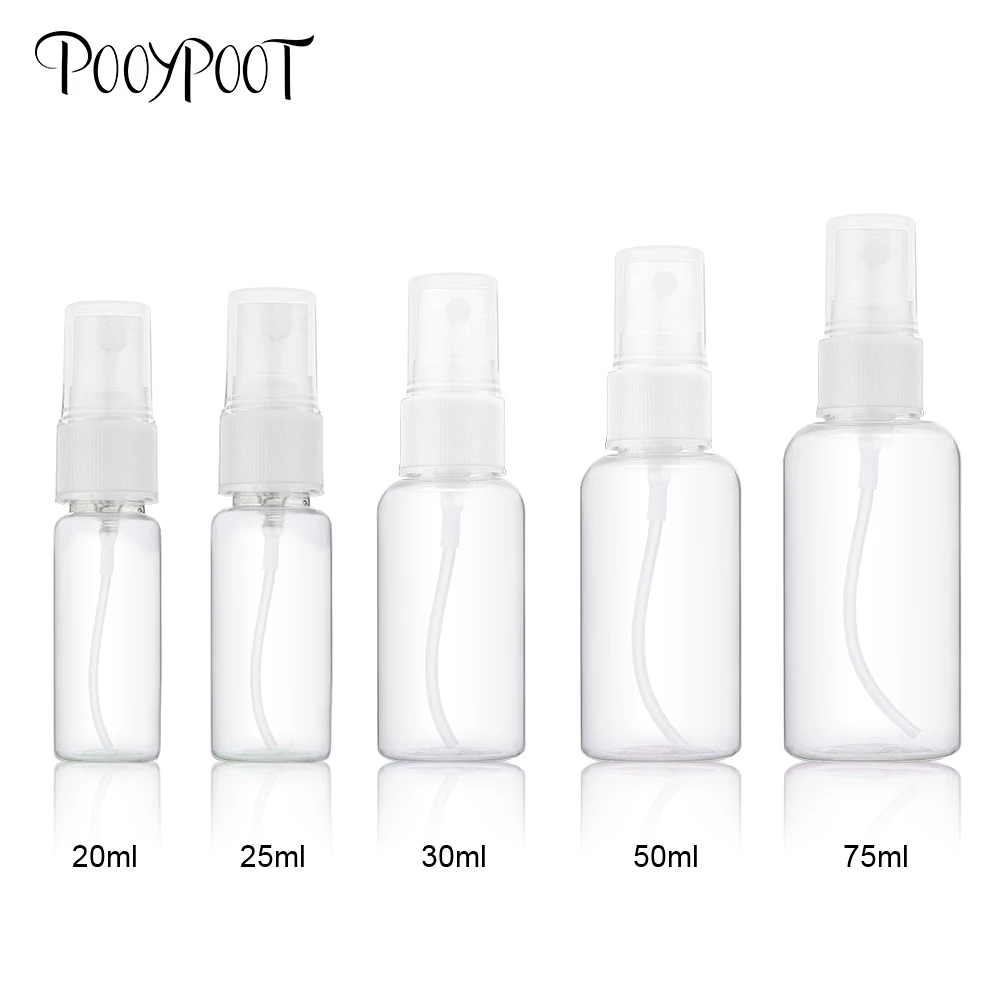 Pooypoot زجاجة رذاذ صغيرة المحمولة إعادة الملء البخاخة زجاجة عطر السفر فارغة التجميل حاويات البلاستيك جرة عشوائي اللون Pooypoot زجاجة رذاذ صغيرة المحمولة إعادة الملء البخاخة زجاجة عطر السفر فارغة التجميل حاويات البلاستيك جرة عشوائي اللون