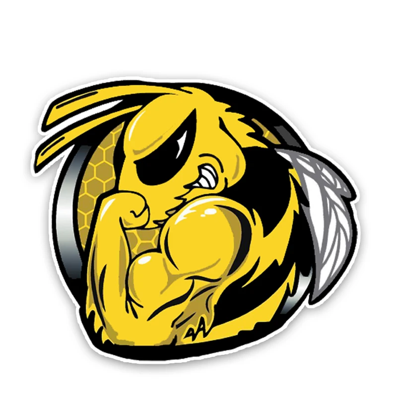 

14.4CM12.5CM Fashion Lovely Hornets Colored PVC High Quality Car Sticker Decoration Graphic C1-5178