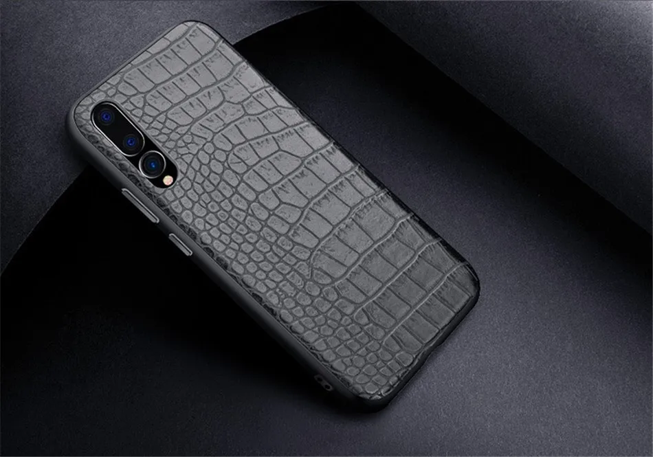 Retro Vintage Crocodile Snake Pattern Case For Huawei P20 Pro Printed PU Leather Soft Luxury Phone Back Cover For Huawei P20 (9)
