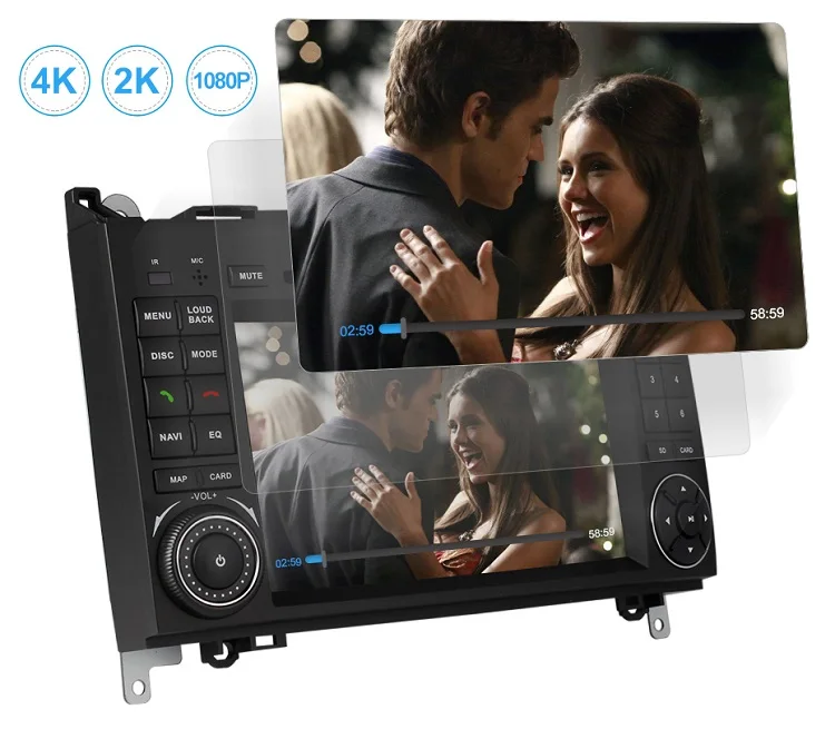 Perfect Isudar Car Multimedia Player 2 din Android 9 Stereo System For Mercedes/Benz/Sprinter/W169/B200/B-class Car DVD Radio GPS DSP FM 18