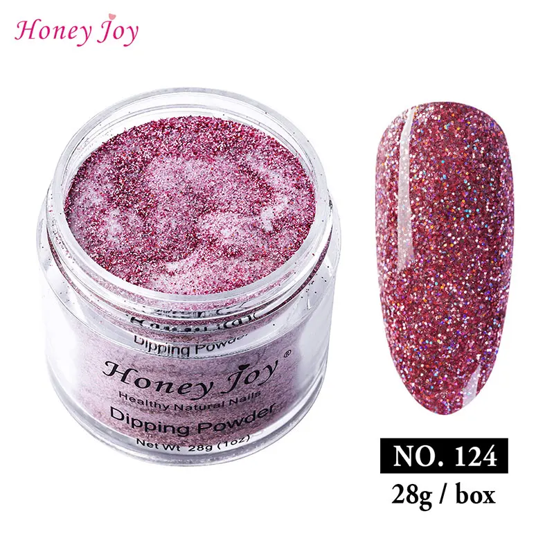 

18g/28g/Box Holographic Iridescent Rose Pink Shine Glitter Sequins Paillette Dip Powder Nails Dipping Nails Long-lasting Nails