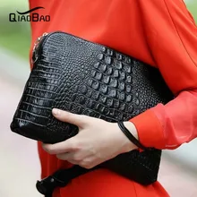 Новая сумка из первого слоя воловьей кожи с узором «крокодиловая кожа», маленькая сумка из натуральной кожи+ сумка на одно плечо+, сумки-клатчи