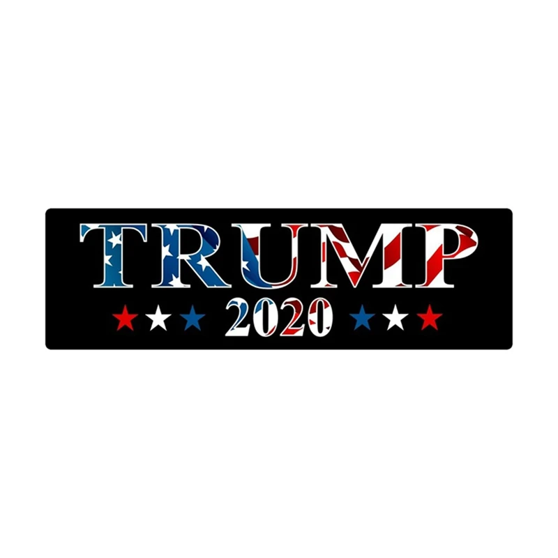 

1Pcs Donald Trump For President 2020 Bumper Car Sticker 2020 US Election TRUMP Supporter Car Stickers Decal For Car Styling