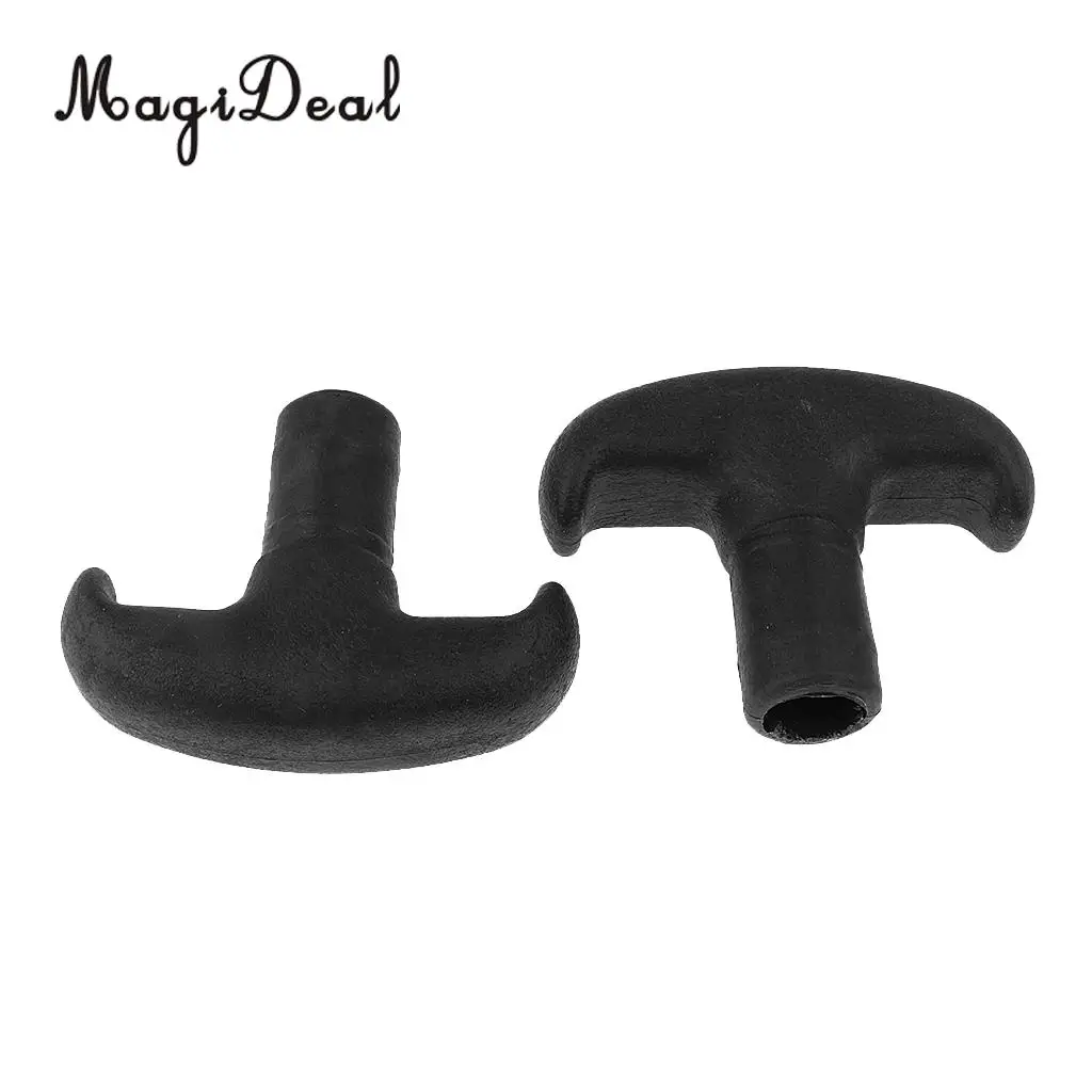 MagiDeal High Quality 2Pcs PVC Canoe Paddle T Handle Kayak Dinghy SUP Surfboard Surfing Rowing Boat Accessory Black/Yellow/Gray