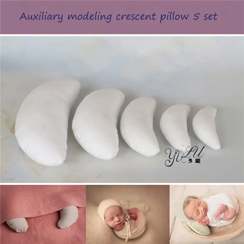 Recém-nascido do Bebê Nascido Posando Adereços Fotografia Travesseiro Posicionador Bebê Almofada Crescente Acessórios 5 Pcs 11 Bebê Recém-nascido Do Bebê Almofada Travesseiro Crescente Acessórios Fotografia 5 Pcs