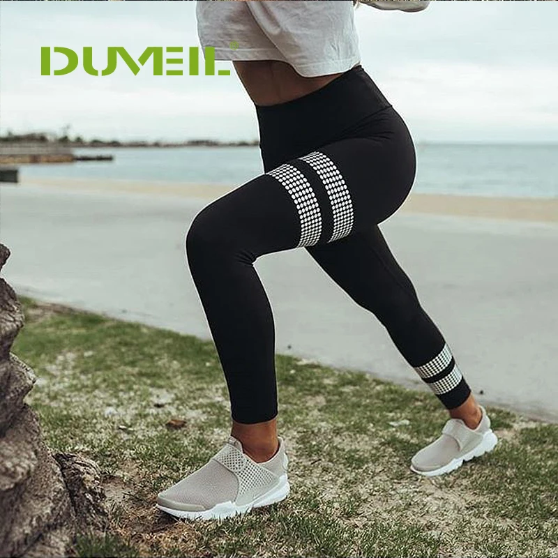 DUVEIL Европейский Новые сексуальные модные офсетные однотонные леггинсы для йоги штаны для фитнеса женские Леггинсы Спортивная одежда