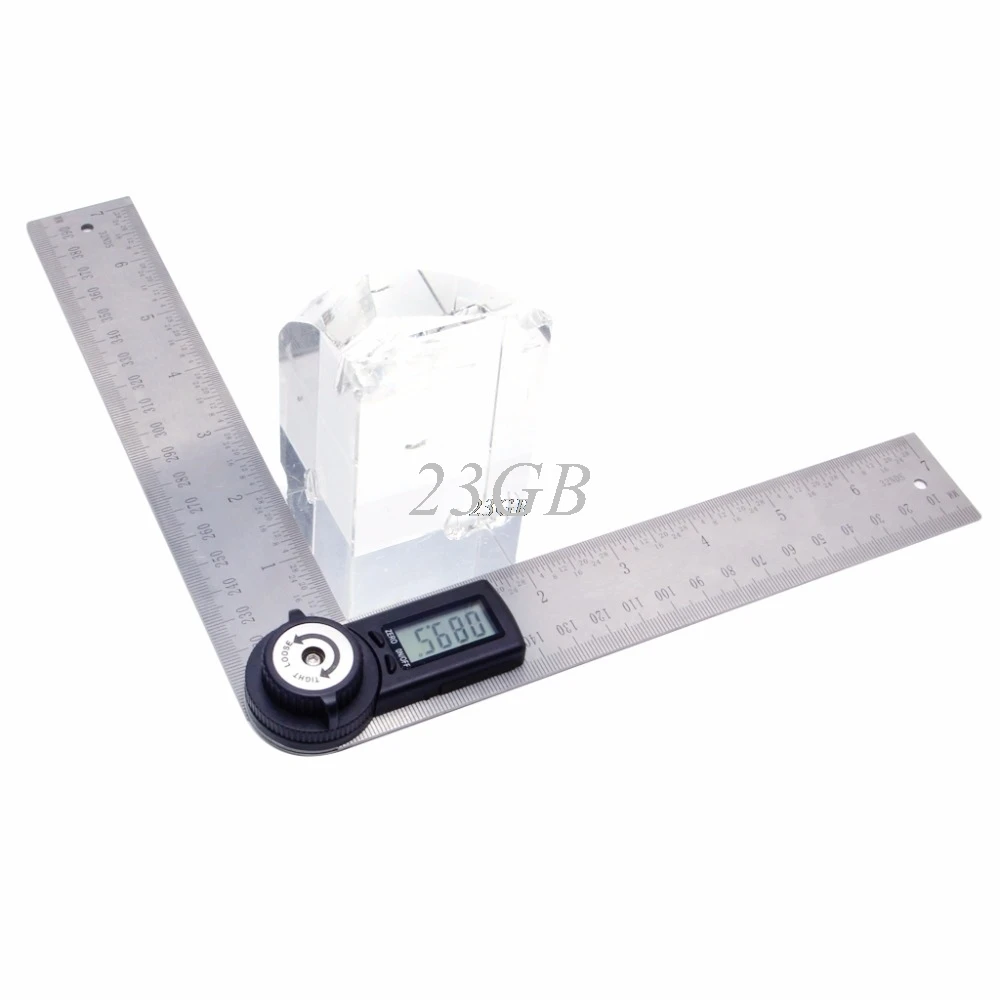  Digital Angle Ruler Protractor 2 In 1 360 Degree 200mm Electronic Meter Finder JUL03_20