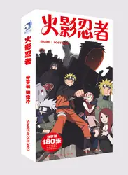 180 шт./компл. Аниме Наруто Почтовые открытки игрушка Uzumaki Naruto Magic Бумага коллекция открыток карточки с буквами подарки