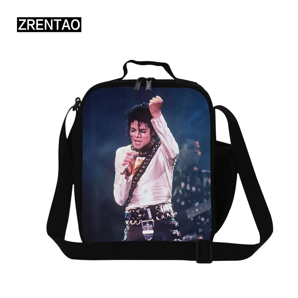 Белый Майкл MJ, Портативная сумка для обеда, термоизолированная, сохраняет безопасность еды, кулер, плечевые ремни, контейнер для обеда, коробка для детей, девочек, женщин - Цвет: Белый