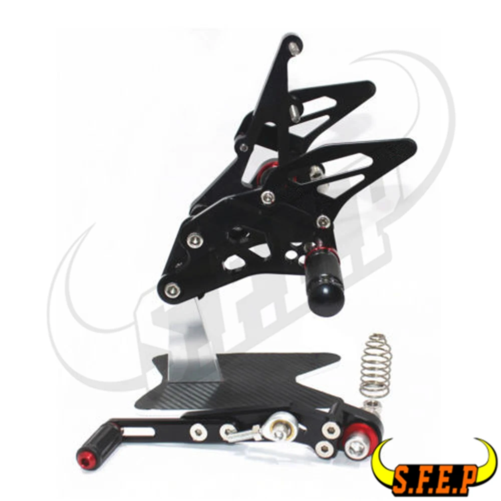 ЧПУ Регулируемая Rearset подножки педаль для Suzuki GSXR1000 GSXR 1000 K9 2009-2010-2011-2012-2013