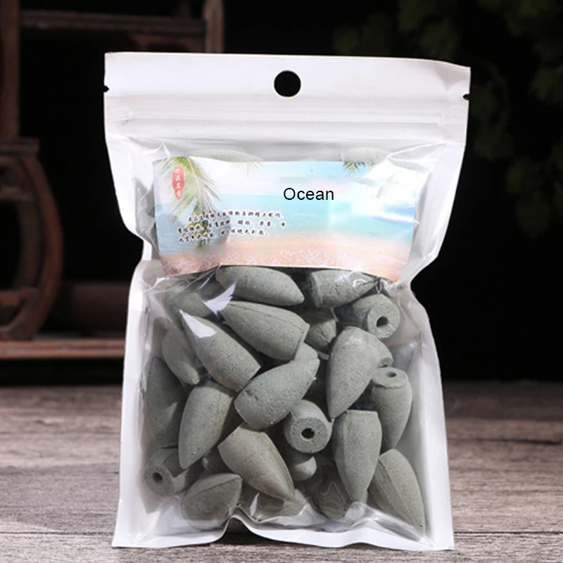 45pcs Marine incense 45 шт. благовония конусы креативный домашний декор рефлюкс конусы для ароматерапии Будда курильница с обратным потоком благовония горелки использовать в домашних условиях Teaho использовать x - Аромат: 45pcs Marine incense