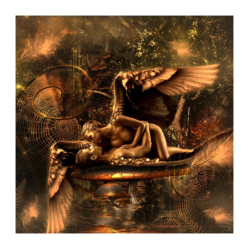 Full Square Diamond 5D DIY Diamond Painting Angel lovers 3d Embroidery Cross Stitch Rhinestone Mosaic Painting Home Decor 