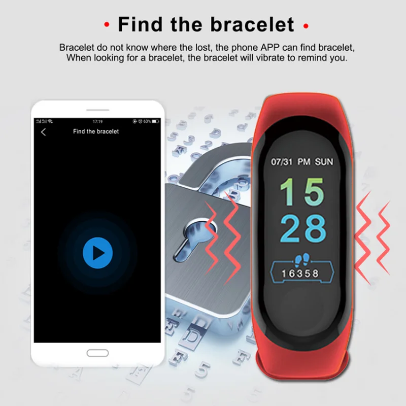 Wearpai M3 Цвет Экран умные часы кровяное Давление кислородом HR активности FitnessTracker