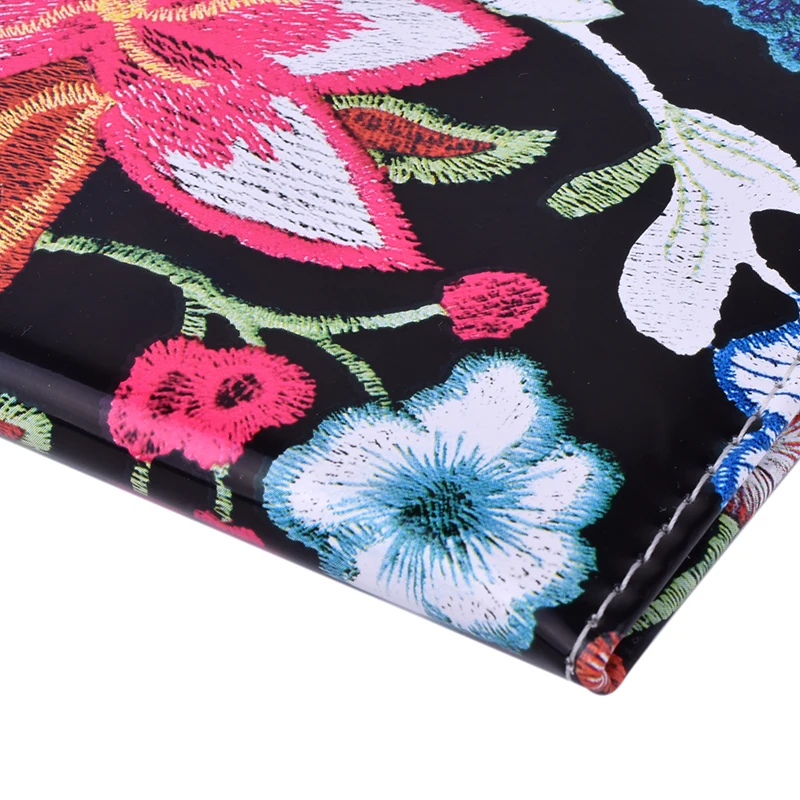 Flower Travel Passport Holder Protector Cover PU Leather Card Credit Covers Case Wallet for Russian American France Netherland