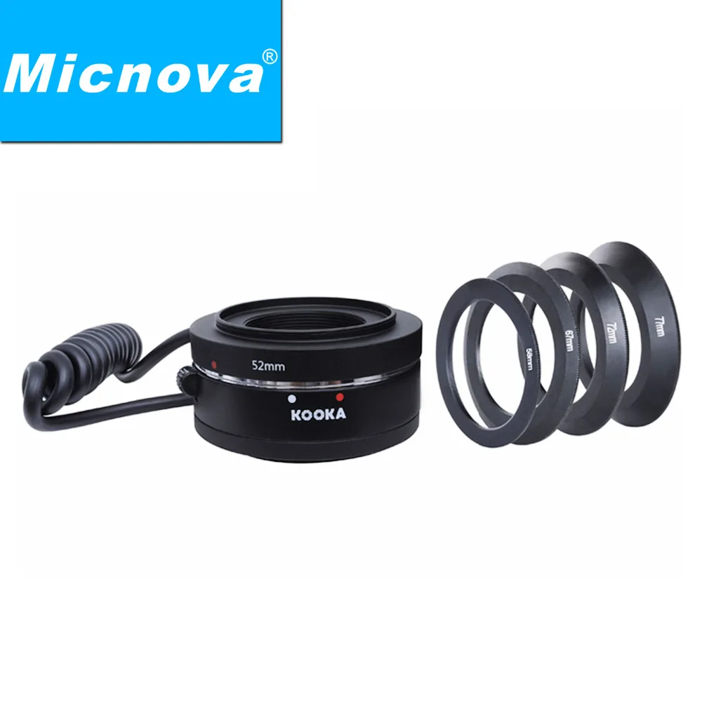 

Micnova KOOKA KK-MRA5CA Camera Rings Kit Lens Macro Reverse Adapter for Canon EF/EFs Mount Reverse Adapter to Canon DSLRs