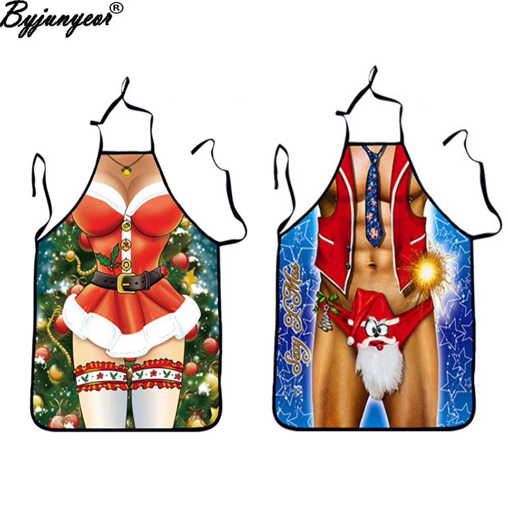 Funny Cooking Apron Sexy Kitchen Dinner Party Baking Aprons For Woman And Man delantales BBQ Party Cartoon Apron delantal cocina