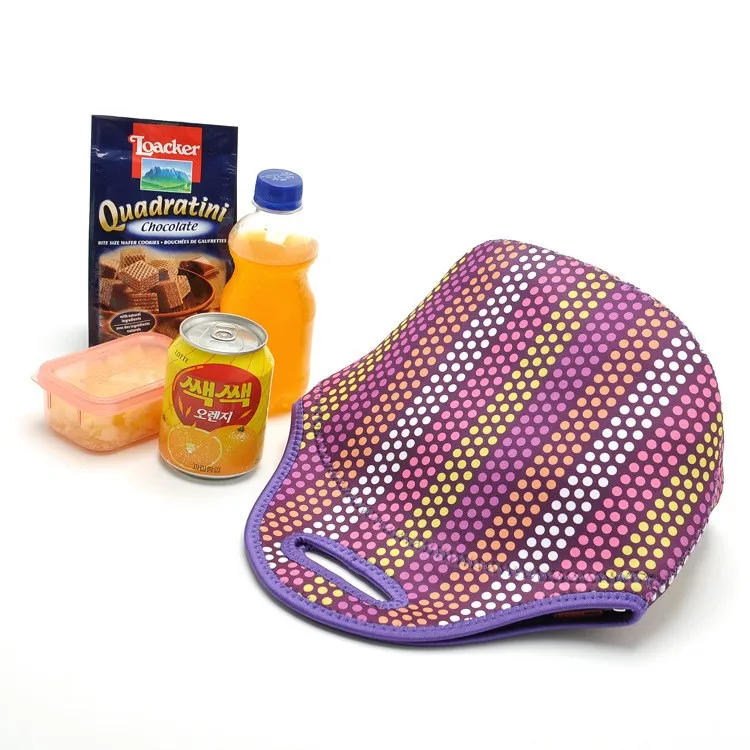 Оформление термический обед мешок кулер сумки неопрена шаблон сумки охлаждения для питания lunchbox обеды тепловой охладители мешок льда