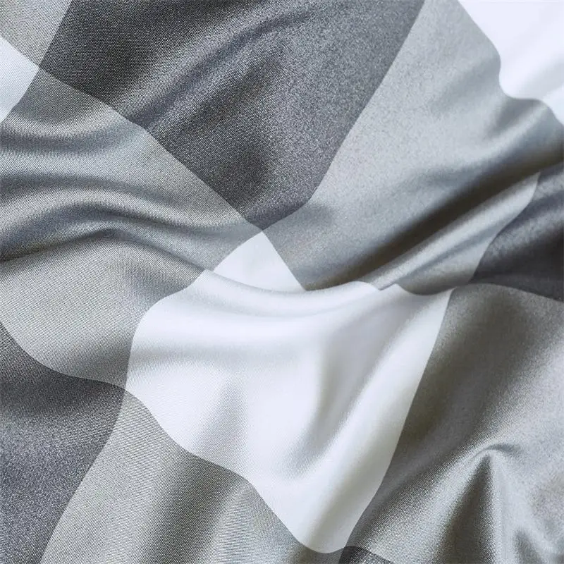 Домашний текстиль набор пододеяльников для пуховых одеял черный и белый цвета простое одеяло наволочка постельное белье 3 шт. один двойной