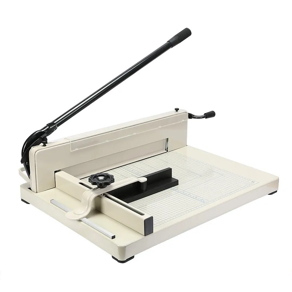 

A3 PAPER CUTTER 17" TRIMMER MACHINE EASILY CUT 80G PAPER 400 SHEETS HIGH OR APPROX 1.5" HARDENED STEEL BLADE INDUSTRIAL PRECISE