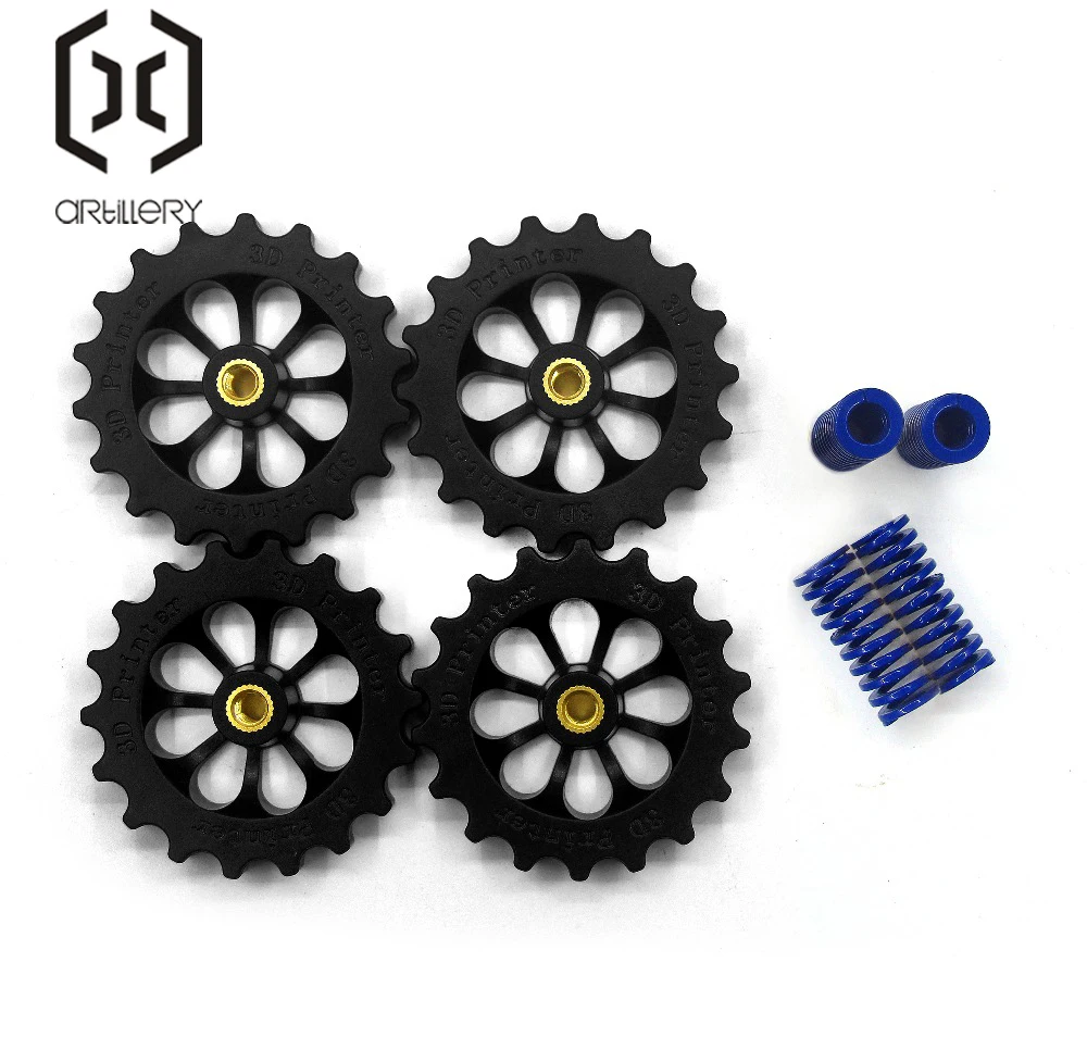 

4 Piece / Set M4 Manual Torsion Automatic Leveling Nut Spring MK3 CR-10 Heating Bed Nut Spring Kit For 3D Printer