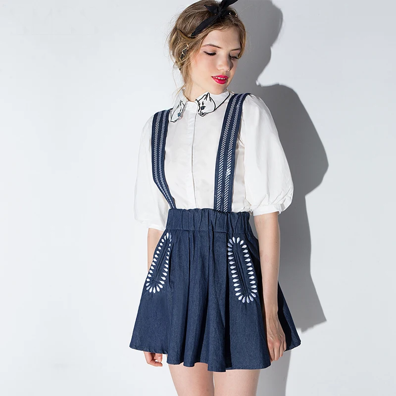 Popular Denim Overall Skirt Buy Cheap Denim Overall Skirt Lots From China Denim Overall Skirt