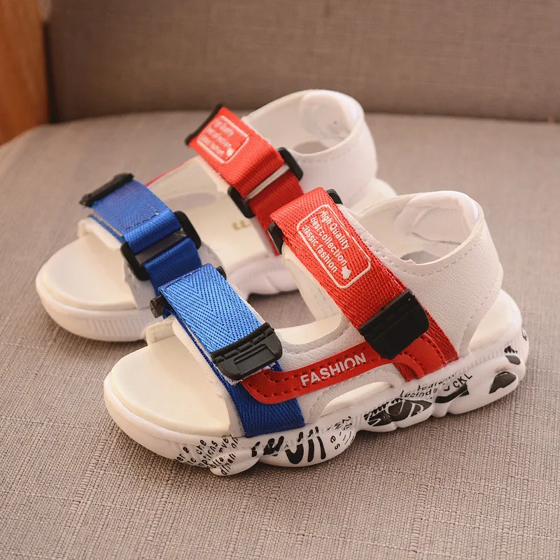 

Summer fashion kids sandals 1 to 3 years old baby boys girls beach shoes infant sports shoes cool newborn soft shoes top quality