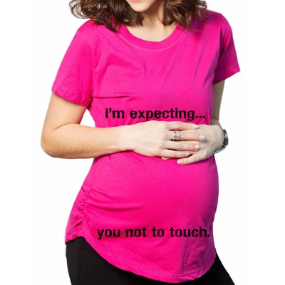 Лето Письмо для беременных футболки шорты Повседневное Беременность Одежда Забавный для беременных Для женщин Marternity Костюмы хлопок - Цвет: 10