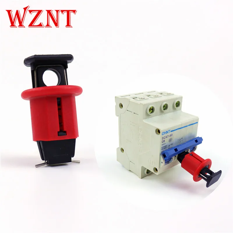 

NT-POS Industrial electrical Small miniature circuit breaker safety lock Pin out handle lock Prevent misuse of security locks