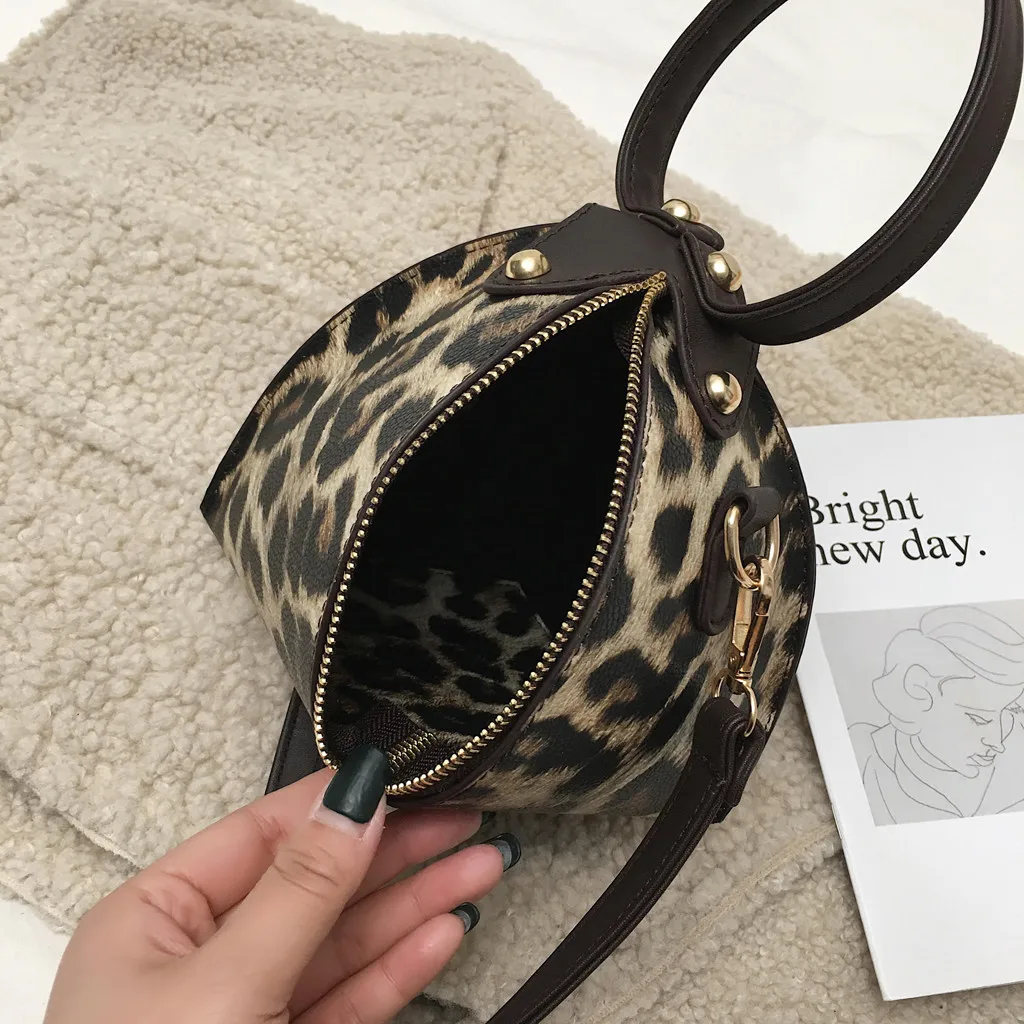Женские Сумки из искусственной кожи, леопардовая сумка для покупок, сумки через плечо, ручные сумки, Пляжная треугольная сумка