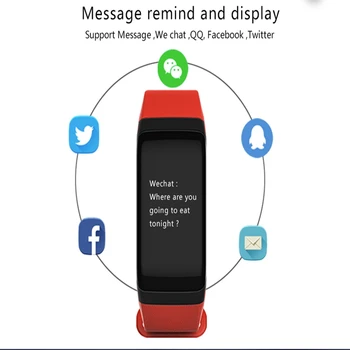 

2017 customized smart bracelet blood pressure oxygen smart bracelet with heart rate monitor factory