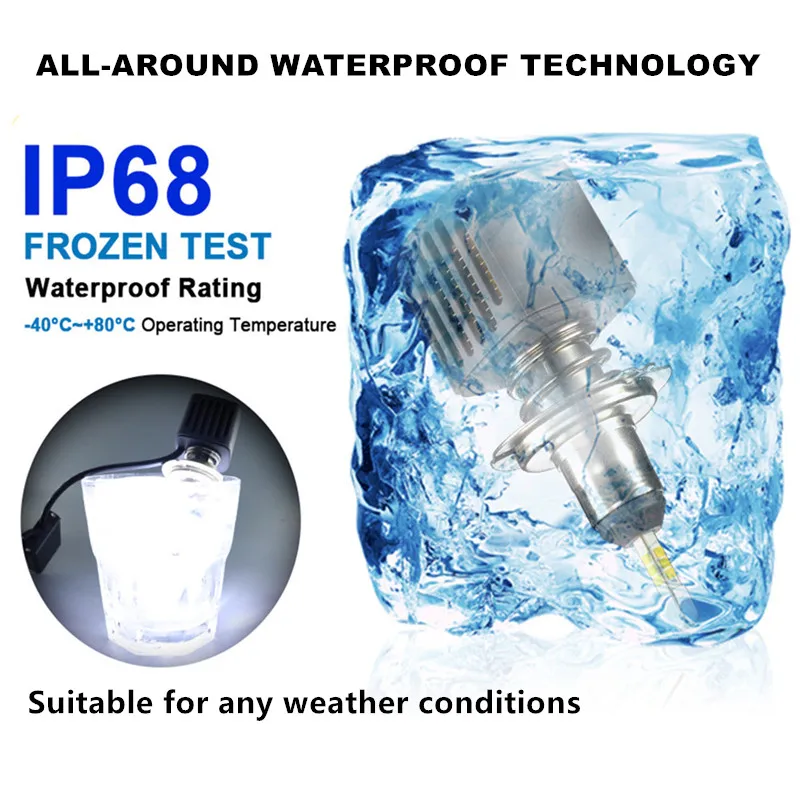 2 шт. с SAMSUNG CSP Mini H7 светодиодная лампа без ошибок H4 Led 15000LM 80 Вт H1 H8 H11 9005 HB3 9006 HB4