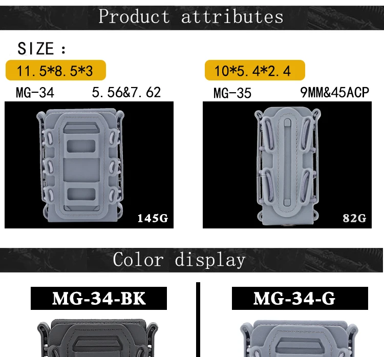 5,56 и 7,62 журнал военная сумка Fastmag ремешках пластик Молл сумка 9 мм softshell g-код Пистолетная обойма Перевозчик tall
