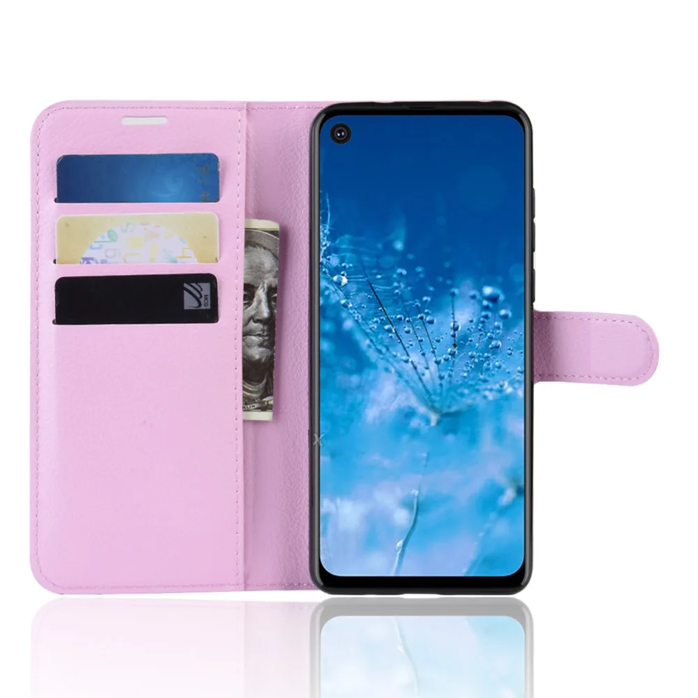 Для Motorola Moto One Action чехол Lichi Флип кожаный чехол для телефона чехол для Moto One Action кошелек кожаный чехол с подставкой Чехлы-флип