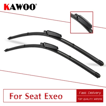 

KAWOO For SEAT Exeo 22"22" 2008 2009 2010 2011 2012 2013 Auto Natural Rubber Clean The Windshield Wipers Blades Fit Slider Arm