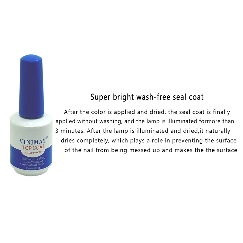 Top Base Coat Gel Nail Polish Scrub Soak Off UV LED Nails Primer Builder Transparent Fingernail Gel Varnish Lacquer Nail Polish