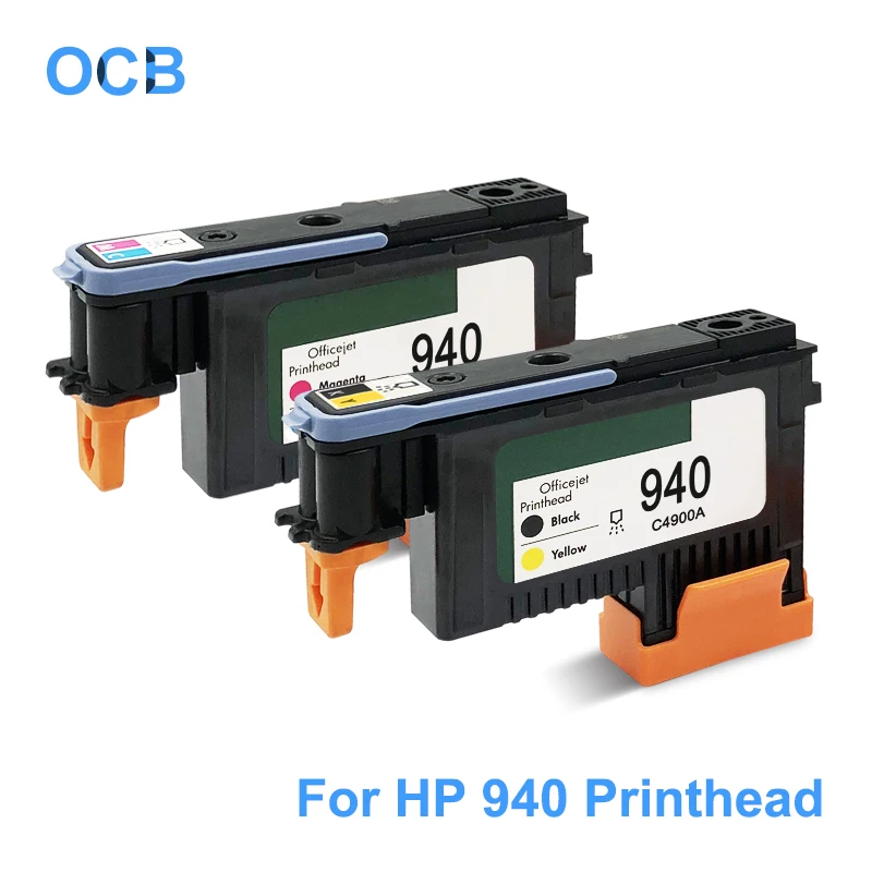 Focket Cabezal de impresi/ón Boquilla Pulida sin atasco de Papel y Proceso Suave 3 Colores Opcionales CMYK Cabezal de impresi/ón Profesional para HP940 C4900A C4901A para la Serie 8000 8500