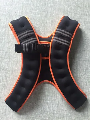 Вес жилет оборудование для фитнеса утяжеленный жилет с весом 10 кг 1 шт - Цвет: Оранжевый