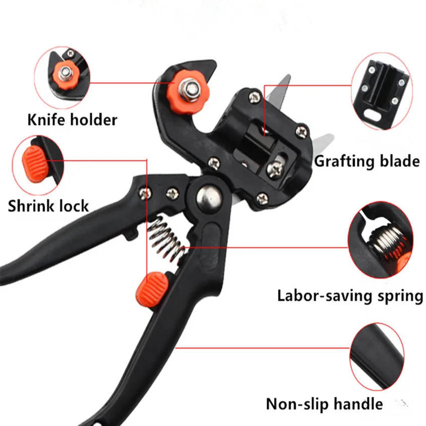 2 In 1 Garden Craft Grafting Knife Grafting Fruit Tree Pruning Grafting Knife Seedlings Grafting Scissors 5