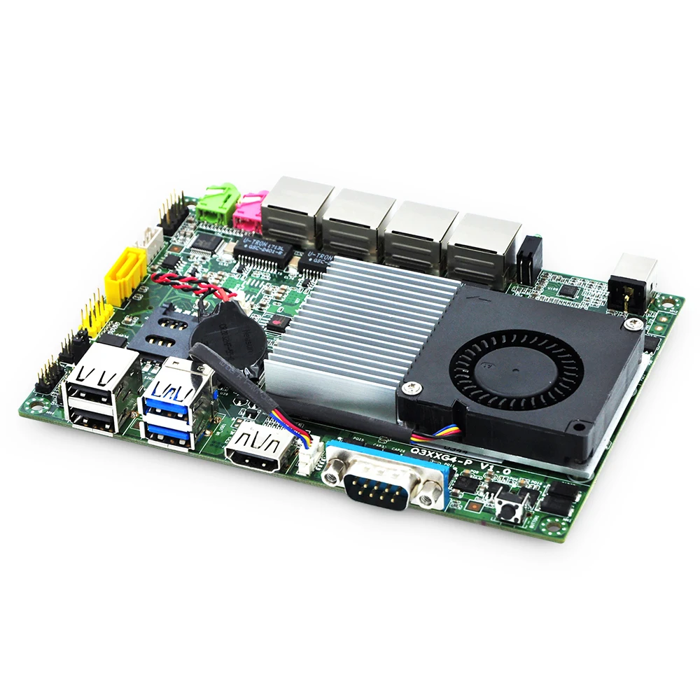 Qotom 4 Gigabit LAN Мини ПК Q355G4 процессор Материнская плата core i5-5200U кэш 3 м, до 2,70 ГГц, плата маршрутизатора Pfsense