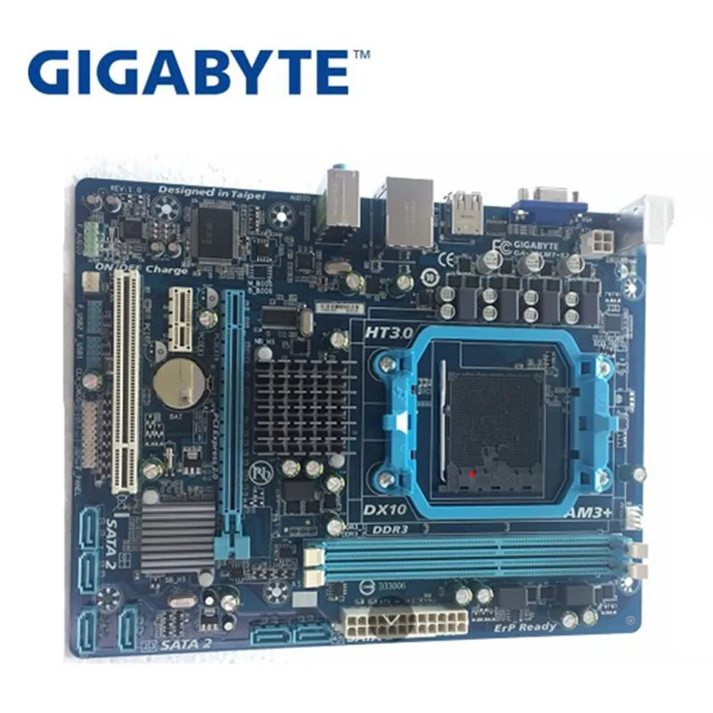 

GIGABYTE GA-78LMT-S2 Desktop Motherboard 760G Socket AM3 / AM3+ DDR3 16G Phenom II/Athlon II Micro ATX UEFI BIOS Original Used