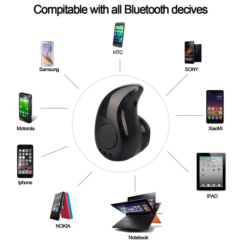 S530II мини беспроводные Bluetooth наушники в ухо спортивные с микрофоном наушники гарнитура для iPhone Bluetooth наушники