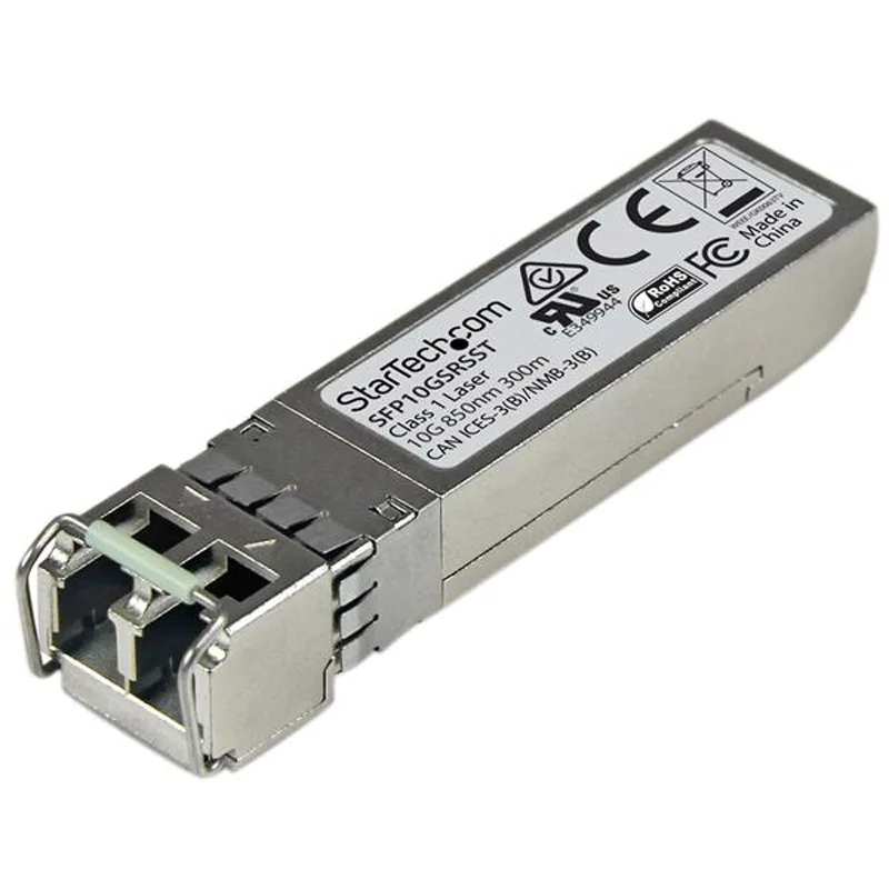 

StarTech.com Transceptor de Fibra SFP+ de 10Gb 10GBase-SR Compatible Ciso SFP-10G-SR-S Mini GBIC Multimodo LC 300m DDM, 10000 M