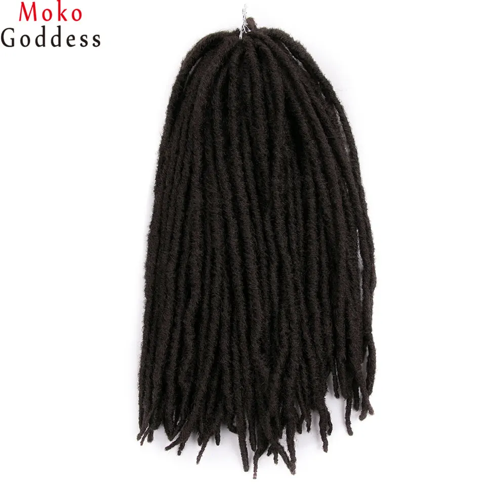 MokoGoddess 18 InchSynthetic плетение пряди волос термостойкие волокно Jumbo искусственные локоны вязаный крючком косы