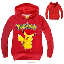 Pokemon Go Kids Clothes Boys Hoodies and Sweatshirts Girls Pikachu Hoodie Baby Pokemon Clothes Long Sleeve Children Clothing