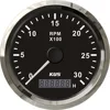 KUS-Sensor tacómetro de motor diésel, contador de RPM REV de 0 a 3000RPM con reloj de arena Digital, retroiluminación de color rojo y amarillo opcional, 12V y 24V ► Foto 1/6